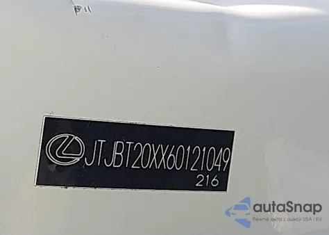 2006 Lexus Gx 470 z USA, uszkodzony, nr VIN JTJBT20XX60121049